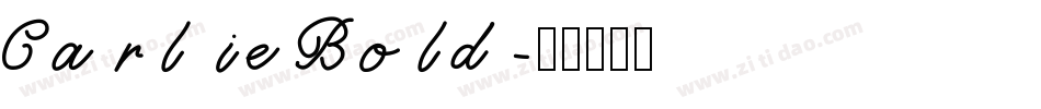 Carlie Bold字体转换